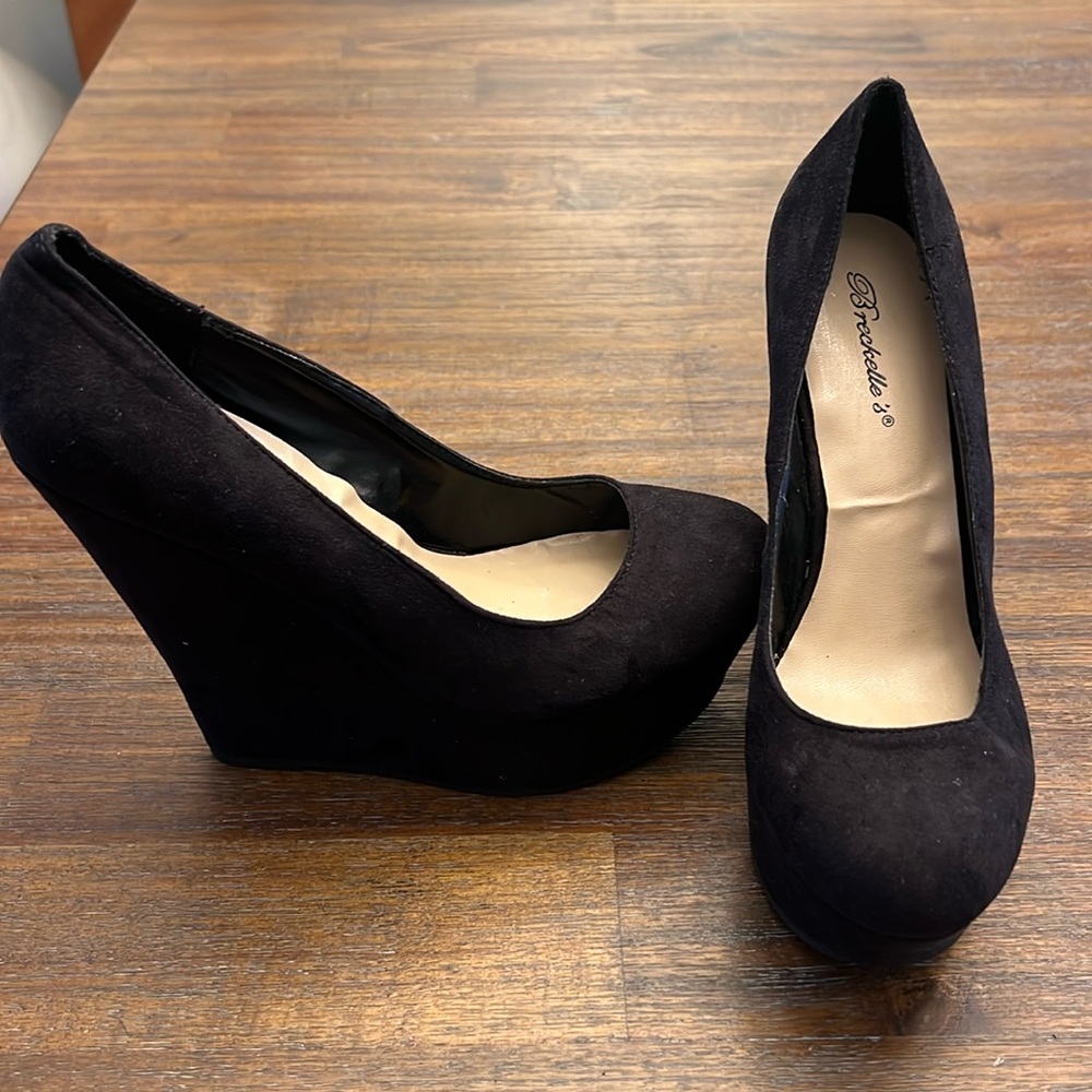 Suede Wedges